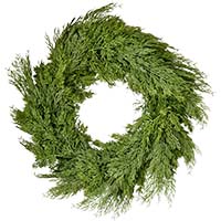 42" Artificial Christmas Real Touch Cypress Wreath