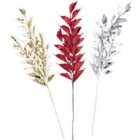 31" Metallic Holly Spray