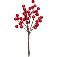 12" Small Red Berry Bush