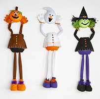 36" Standing Halloween Figures Lifting Head 3 Asst