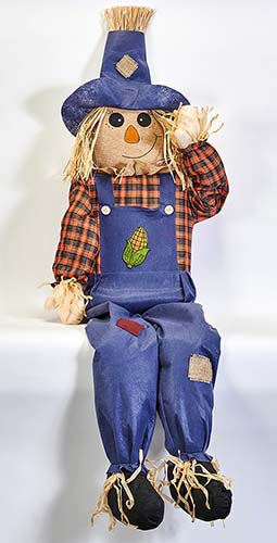 60" Sitting Scarecrow