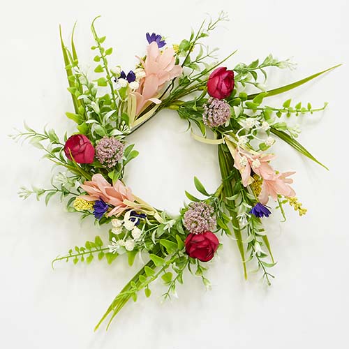 3.25" Wild Spring Flower Candle Ring