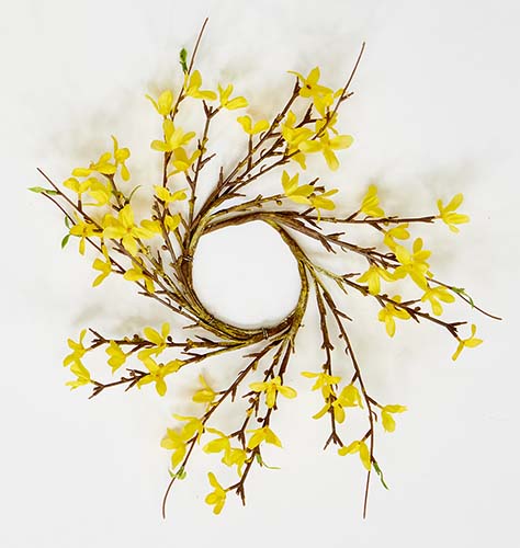 4.25" Forsythia Candle Ring