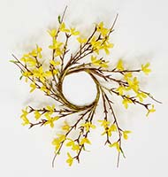 4.25" Forsythia Candle Ring