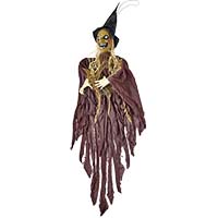 84" Animated Halloween Hanging Shaking Witch
